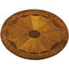 Masterpiece Jeanette  26 X 24 inch Olive Ash Burl Accent Table, Oval