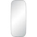 Almandine 72 X 30 inch Matte Black Wall Mirror
