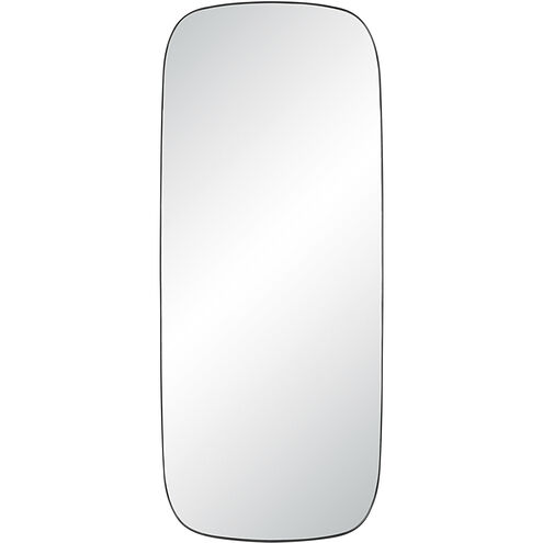 Almandine 72 X 30 inch Matte Black Wall Mirror