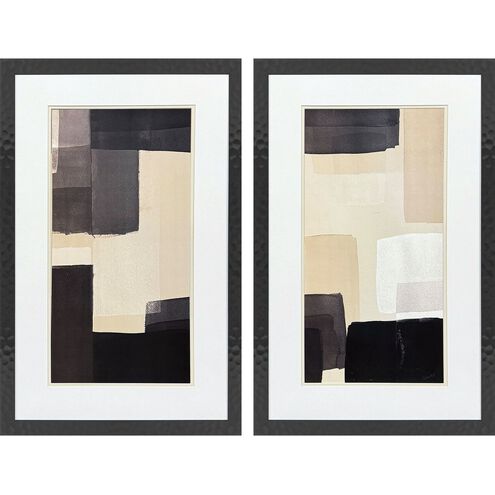 Neutral Shapes Black and Beige and Neutral Framed Art