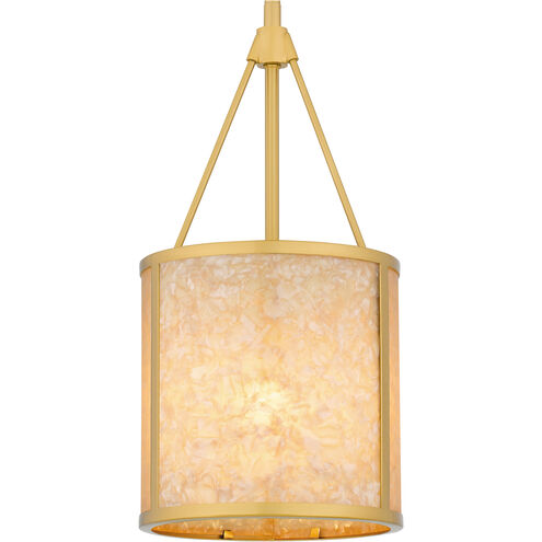 Stoneland 1 Light 8 inch Brushed Gold Mini Pendant Ceiling Light, Small
