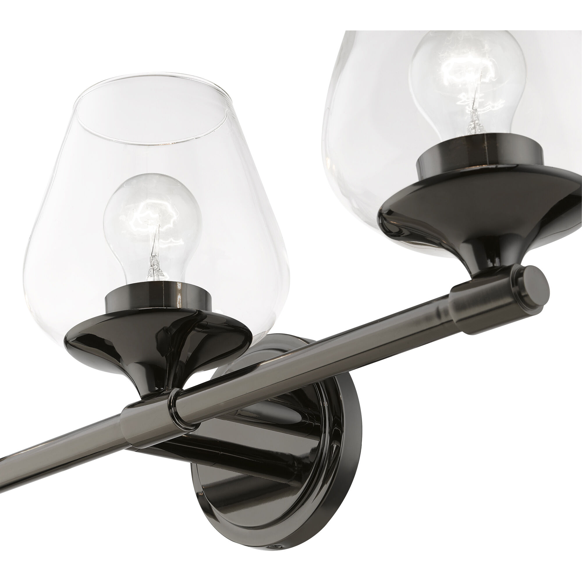 Willow 3 Light 23 inch Black Chrome Vanity Sconce Wall Light