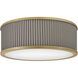 Arden LED 17.5 inch Heritage Brass Flush Mount Ceiling Light