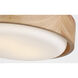 Richard June Aurelle 2 Light 13 inch Natural Honey Flush Mount Ceiling Light in LED