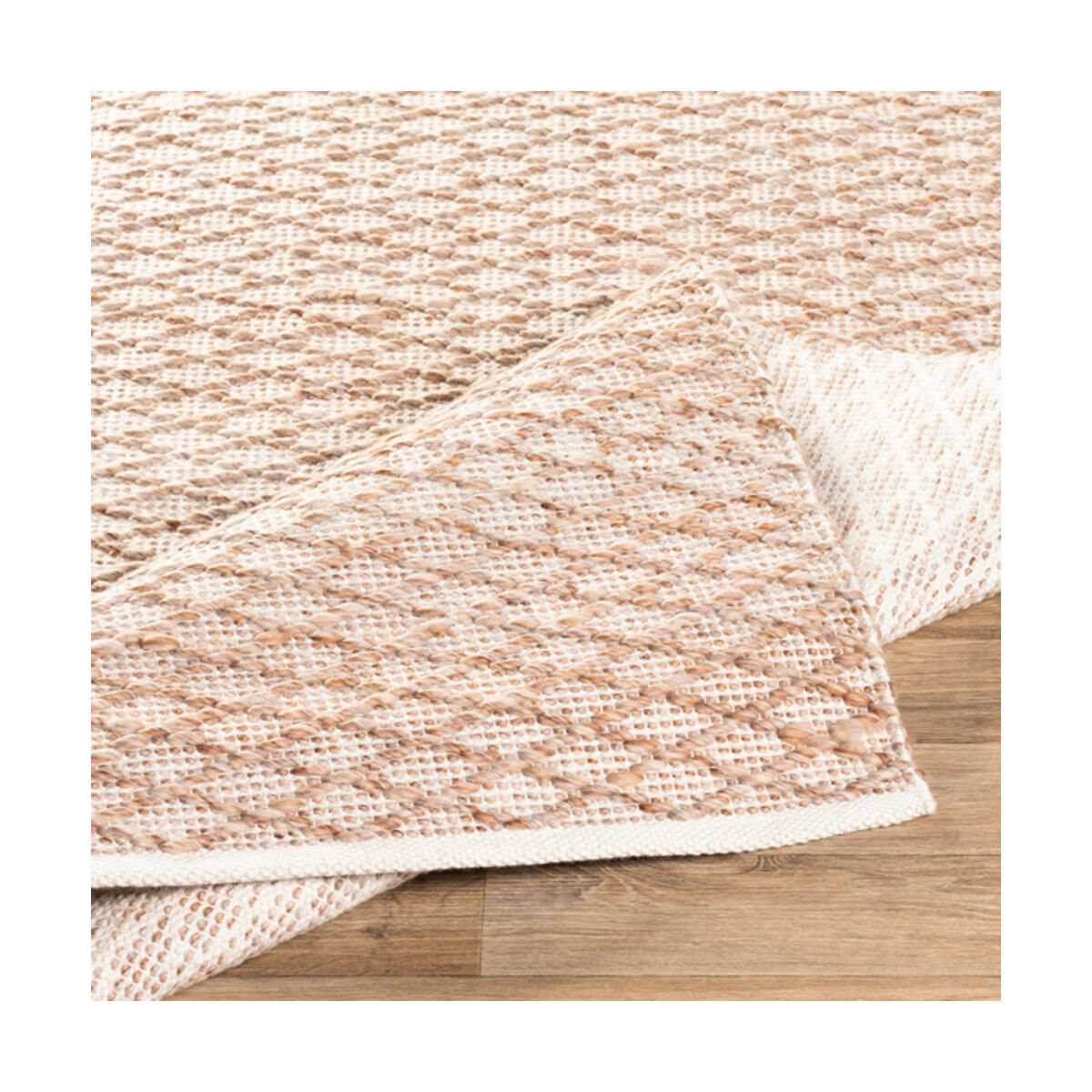 Modena 120 X 96 inch Brown/Tan/White Handmade Rug in 8 x 10, Rectangle