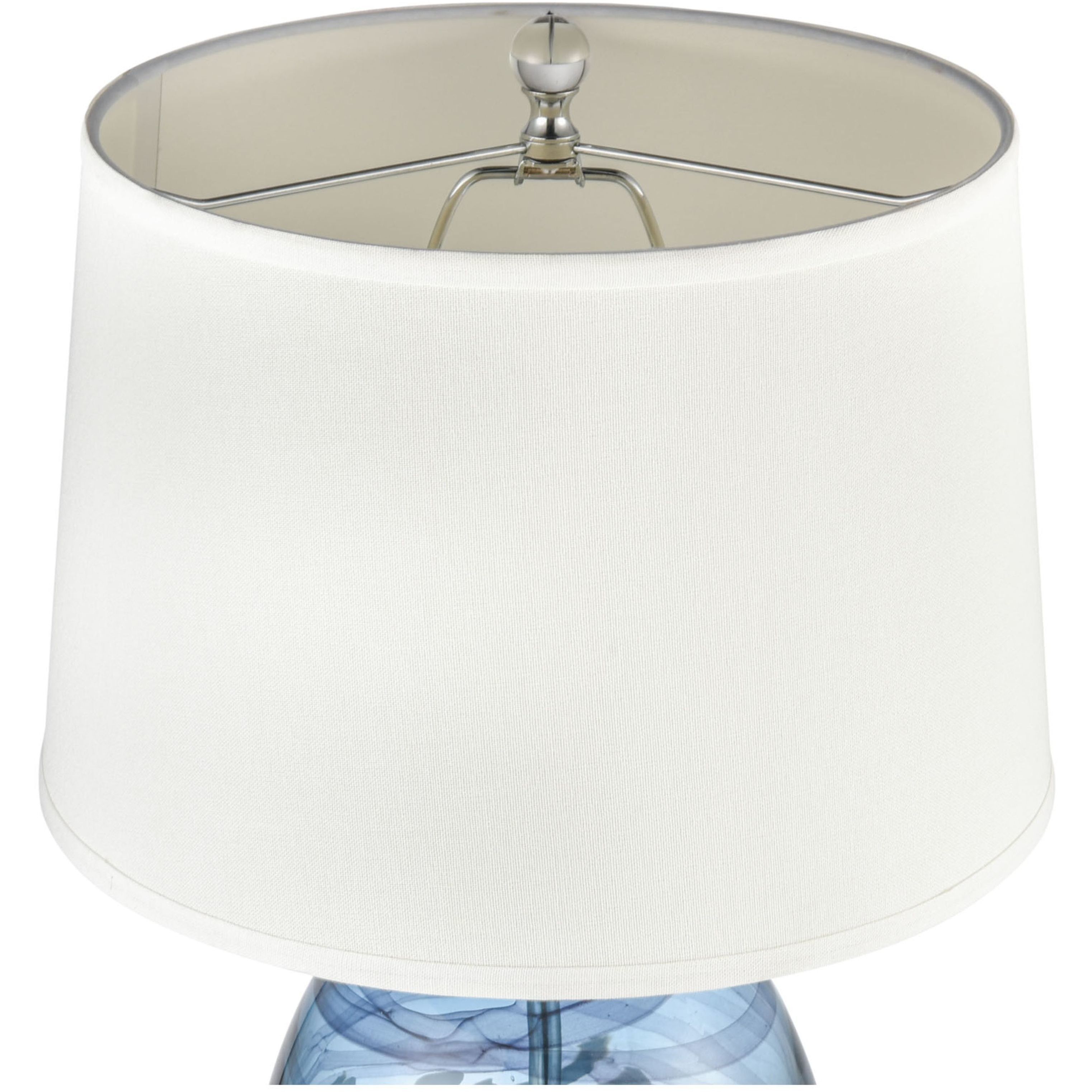 Loch Seaforth 25 inch 150 watt Blue Table Lamp Portable Light