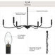 Ilia 6 Light 34 inch Matte Black Chandelier Ceiling Light