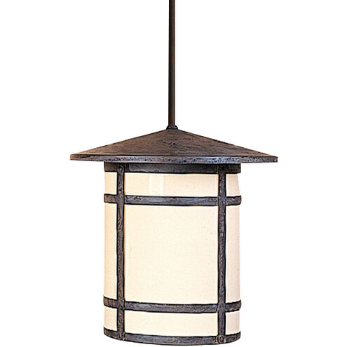 Berkeley 1 Light 11 inch Rustic Brown Pendant Ceiling Light in Rain Mist
