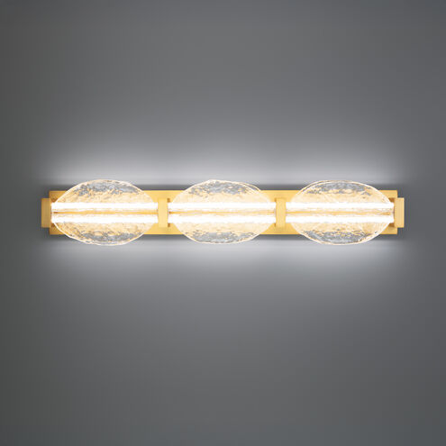 Deco Indoor Wall Lighting in 2700K, Aged Brass