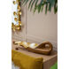 Anita 19.7 X 9.8 inch Brown/Gold Decorative Plate