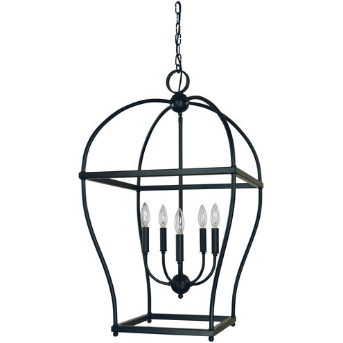 Kenmare 5 Light 18 inch Matte Black Dining Chandelier Ceiling Light