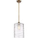 Ballston Cobbleskill 1 Light 9 inch Brushed Brass Mini Pendant Ceiling Light