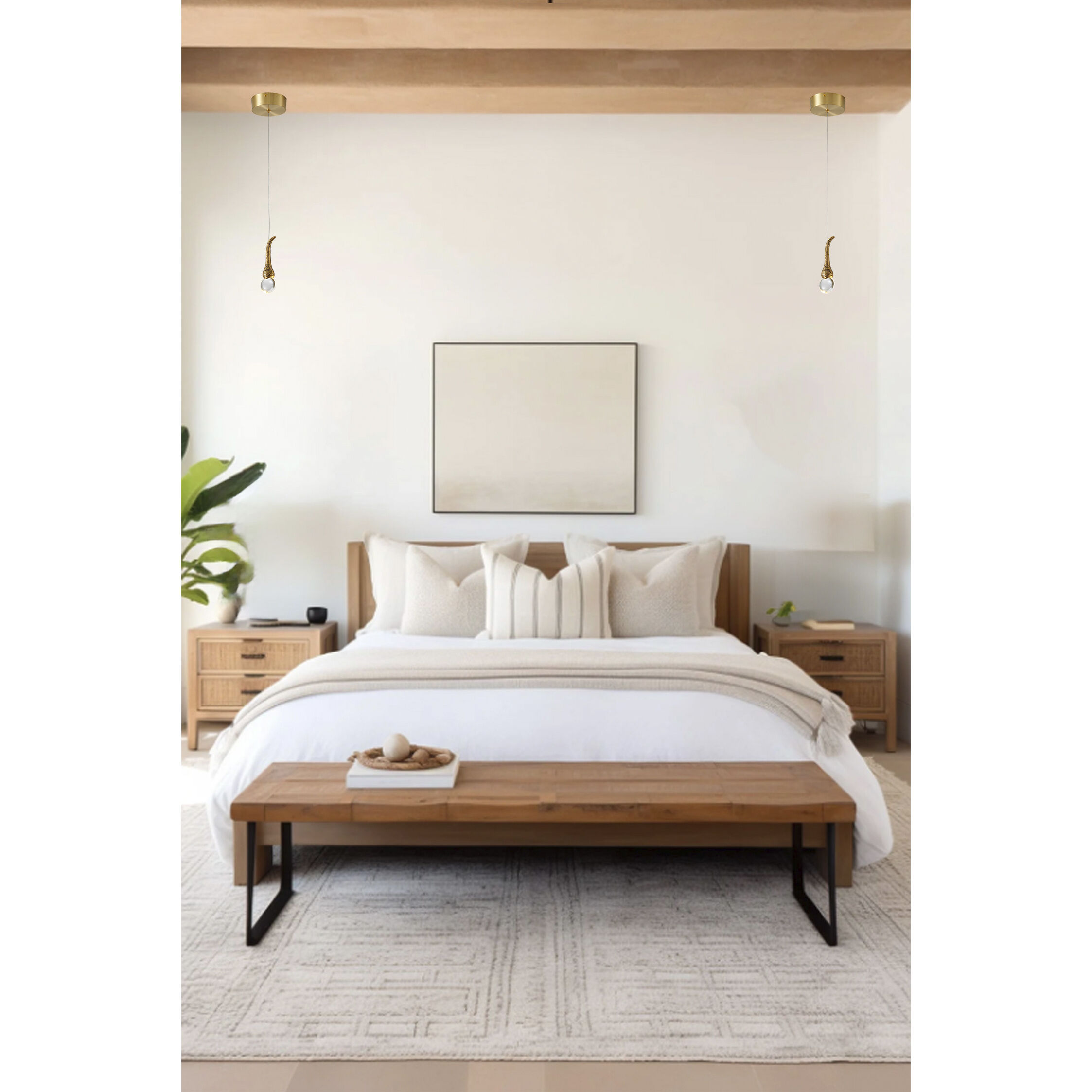 Canada LED 4.7 inch Antique Gold LED Pendant Ceiling Light