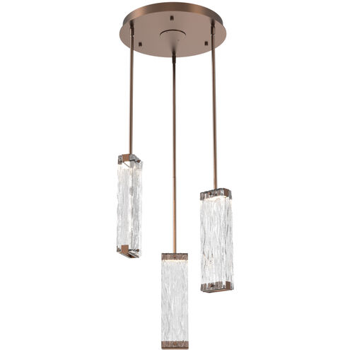 Tabulo LED Burnished Bronze Chandelier Ceiling Light, Multi-Port