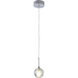 Canada 1 Light 5 inch Chrome Single Pendant Lighting Ceiling Light