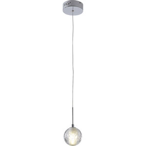 Canada 1 Light 5 inch Chrome Single Pendant Lighting Ceiling Light