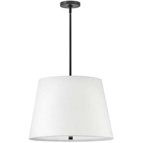Beale LED 20 inch Black Pendant Ceiling Light, Semi-Flush Mount