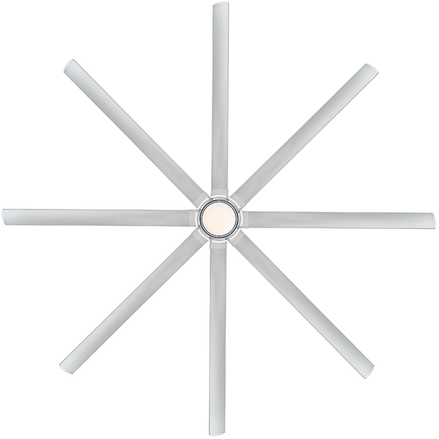 Hydra 120 inch Titanium Downrod Ceiling Fan in 2700K