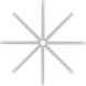 Hydra 120 inch Titanium Downrod Ceiling Fan in 2700K