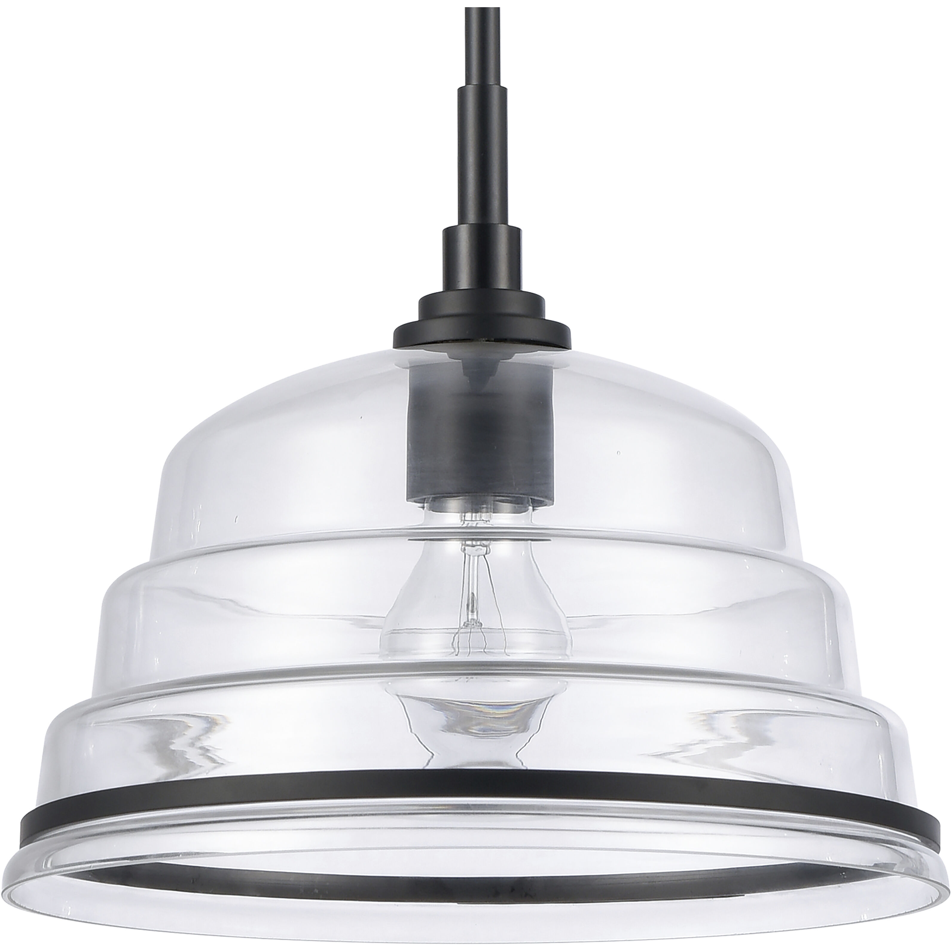 Boyer 1 Light 11 inch Matte Black Pendant Ceiling Light