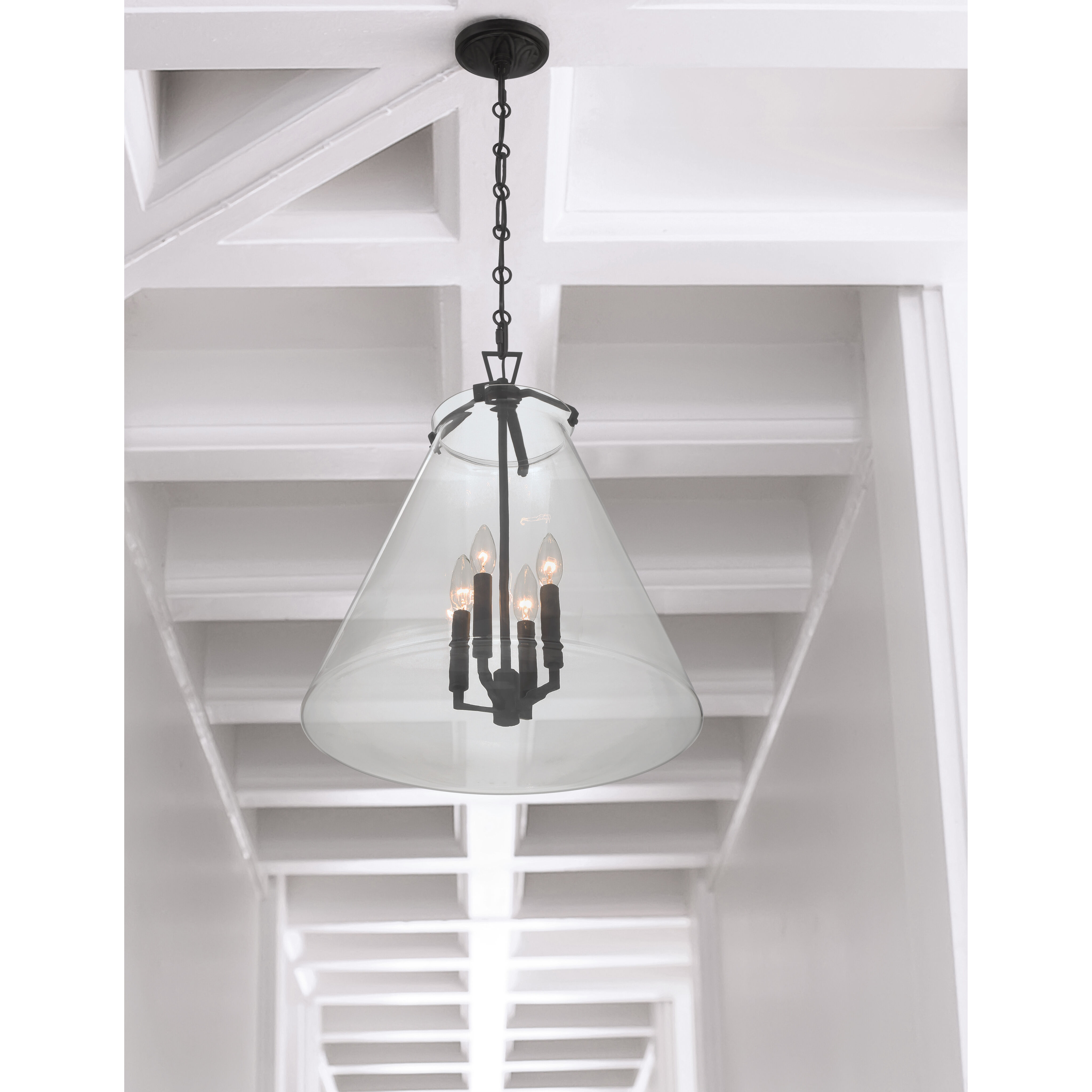 Voss Pendant Ceiling Light in Matte Black