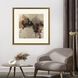 Warm Reception / With Pleasure Brown and Black and Beige and Gray Framed Art