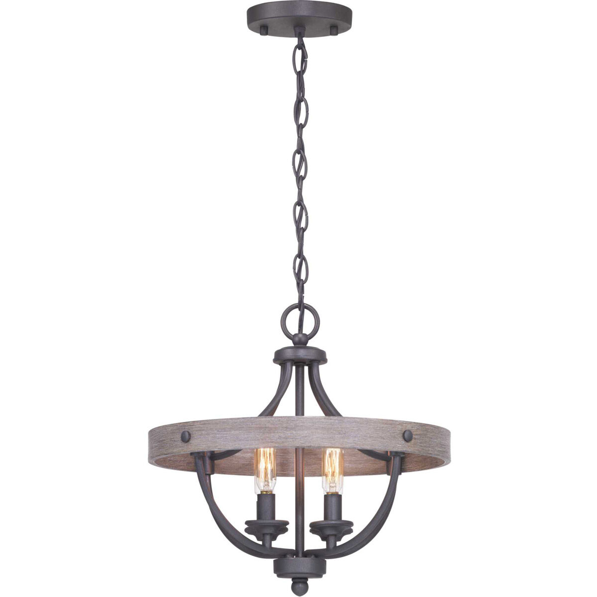 Gulliver 4 Light 15 inch Graphite Semi-Flush Mount Convertible Ceiling Light