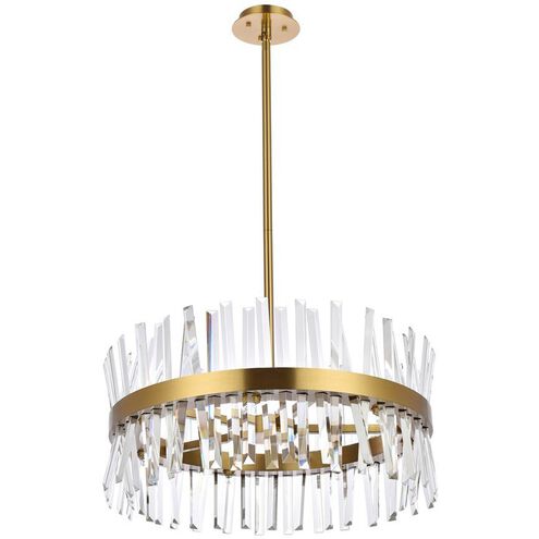 Serephina 14 Light 25 inch Satin Gold Pendant Ceiling Light