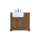 Franklin 36 X 22 X 35 inch Driftwood Bathroom Vanity Cabinet