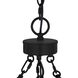 Melina 9 Light 34 inch Matte Black with Clear Chandelier Ceiling Light