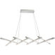 Scissors LED 80 inch Brushed Aluminum Chandelier Ceiling Light