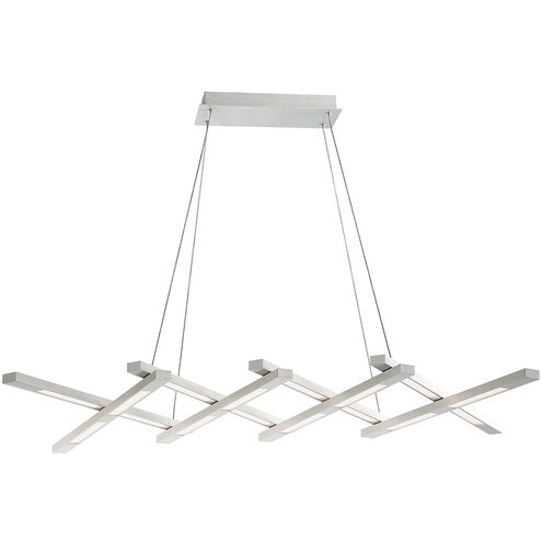Scissors LED 80 inch Brushed Aluminum Chandelier Ceiling Light