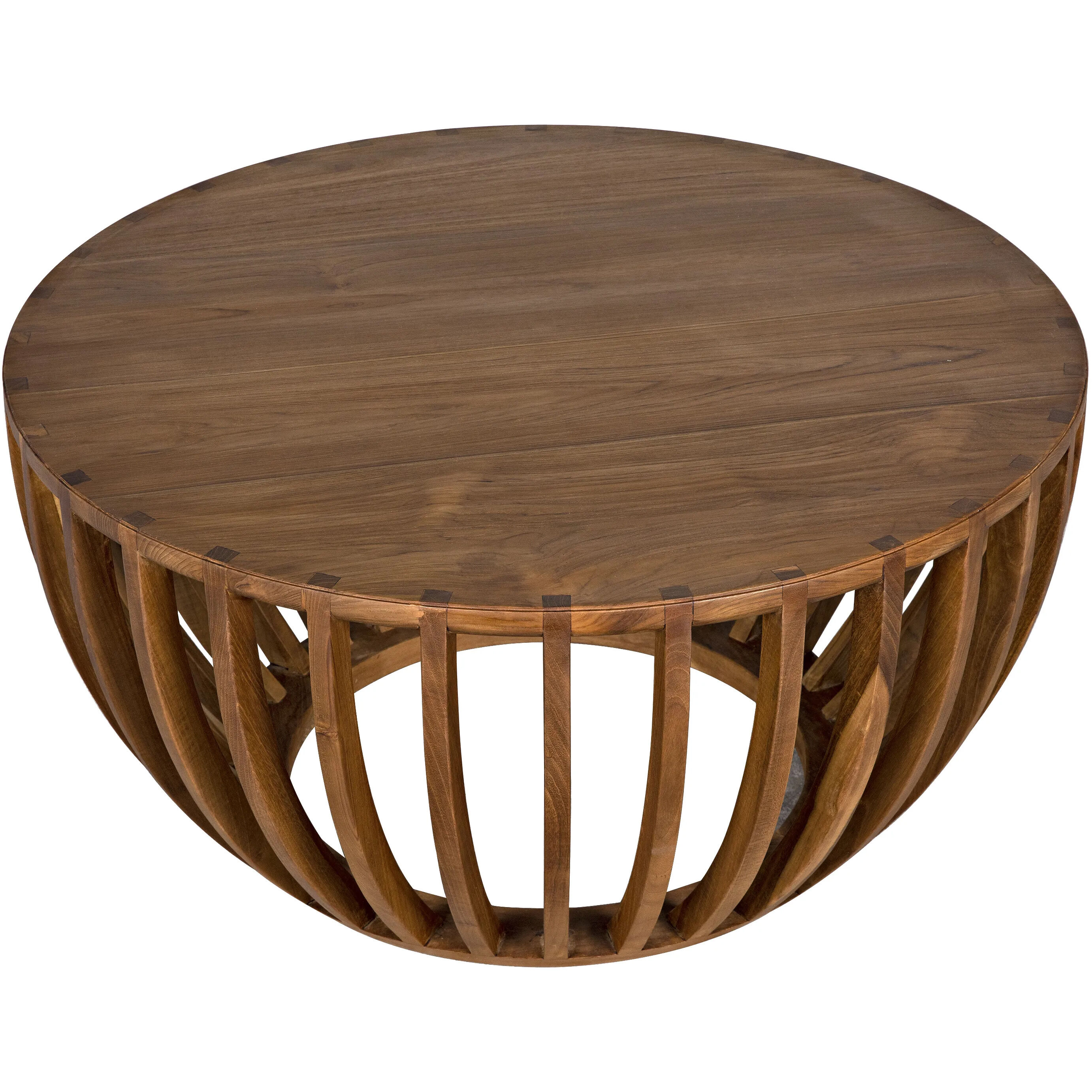 Francis 35 X 35 inch Clear Coat Flat Coffee Table