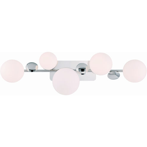 Vine 5 Light 36 inch Polished Nickel Vanity Light Wall Light