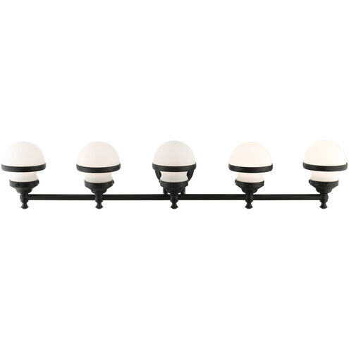 Oldwick 5 Light 43 inch Black Vanity Sconce Wall Light