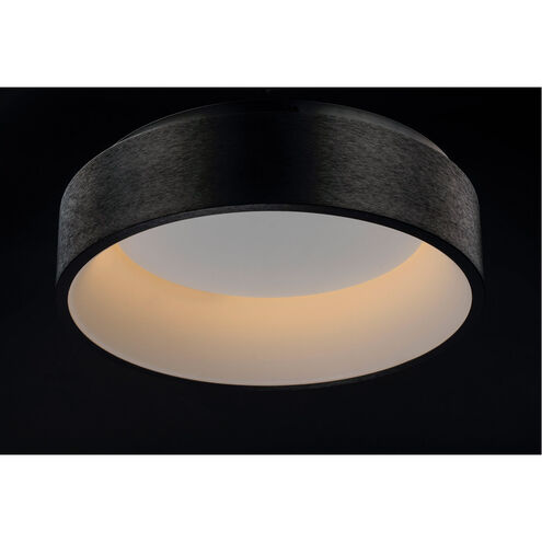 iQ FoH LED 17.75 inch Brushed Black Flush Mount Chandelier Ceiling Light