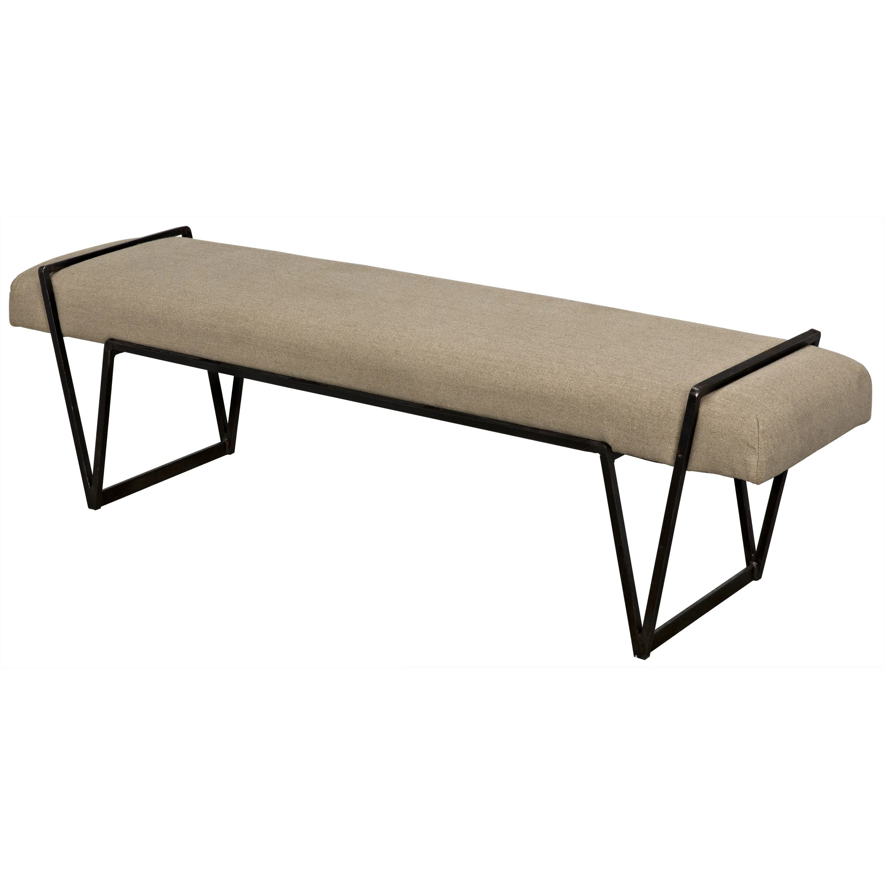 Larkin Matte Black Bench