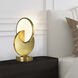 Tranche 16 inch 8.00 watt Brushed Brass Table Lamp Portable Light