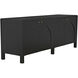 Weston 78.5 X 20.5 inch Hand Rubbed Black with Light Brown Sideboard