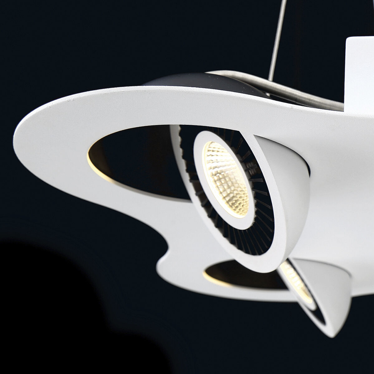 Vision 4 Light 120V White Track Ceiling Light