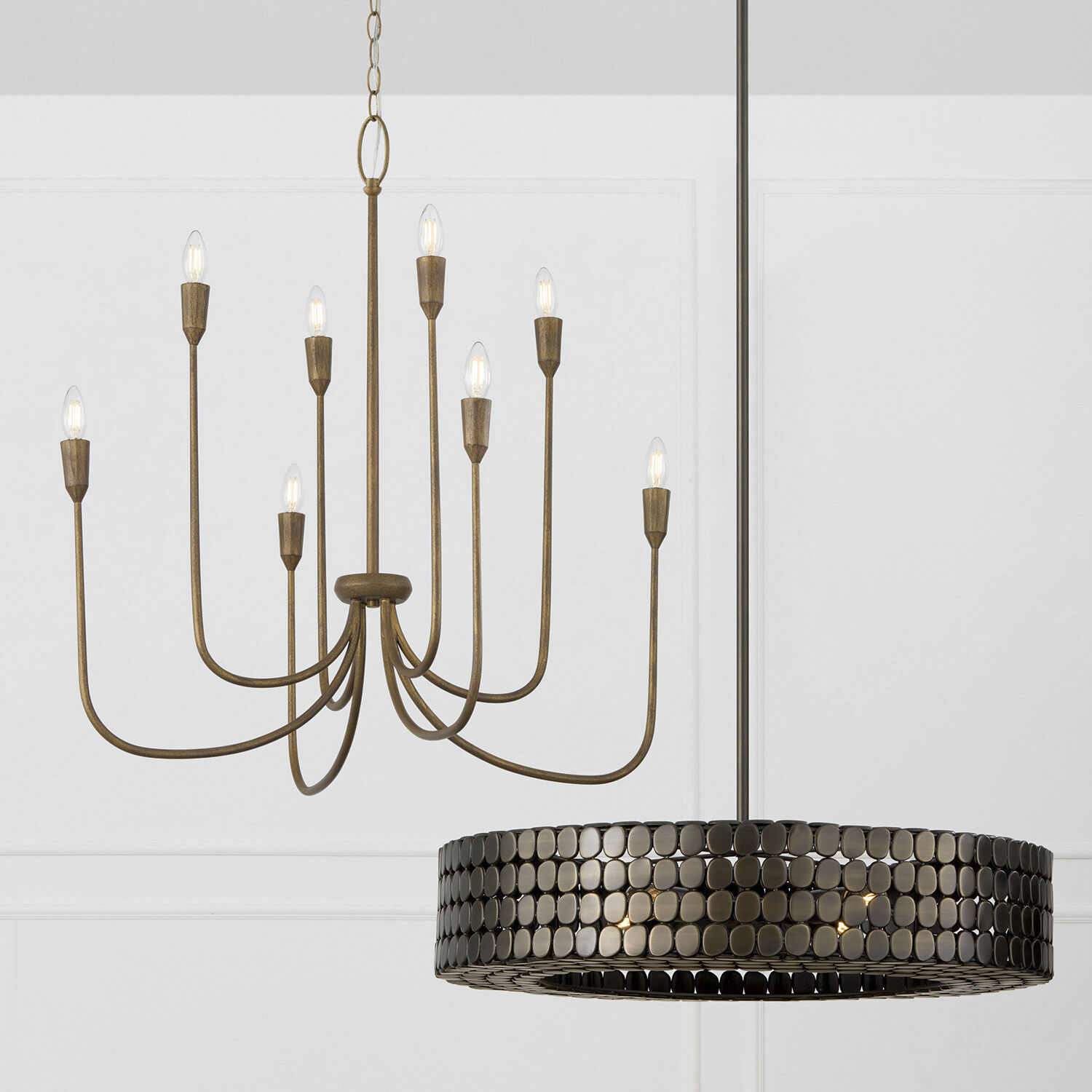 Eliana 4 Light 30.5 inch Dark Brass Chandelier Ceiling Light