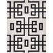 Optika 114 X 79 inch Black/White Rug in 6 x 9