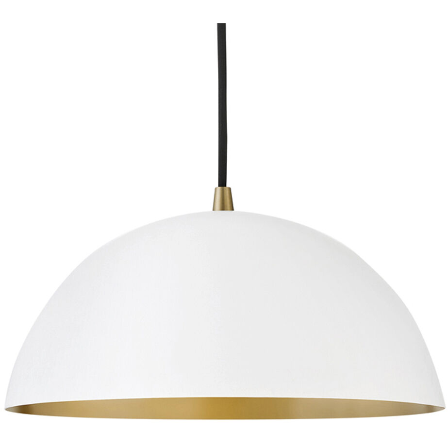 Lou LED 14 inch Matte White Pendant Ceiling Light