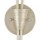 Paradiso 2 Light 16.5 inch Contemporary Silver Leaf Wall Sconce Wall Light, Left