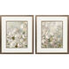 Climbing Roses Gray and Brown and Green Framed Art, Propac