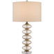 Zebulon 29 inch 150 watt Clear/Gold/Antique Brass Table Lamp Portable Light