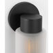 Drew & Jonathan Ridge 1 Light 15 inch Textured Black Outdoor Wall Light in Standard