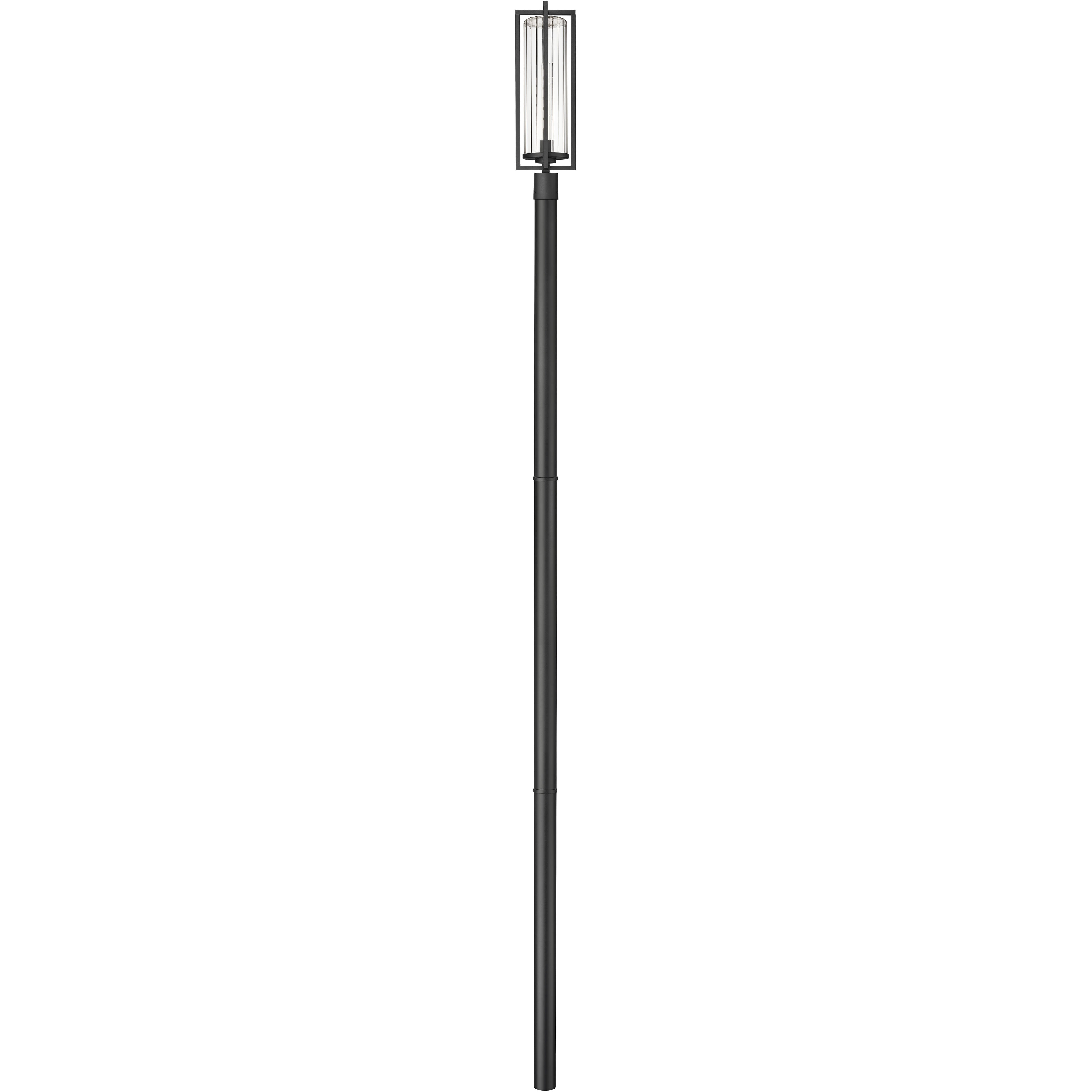Aura 1 Light 143.75 inch Black Outdoor Post Mounted Fixture in G9