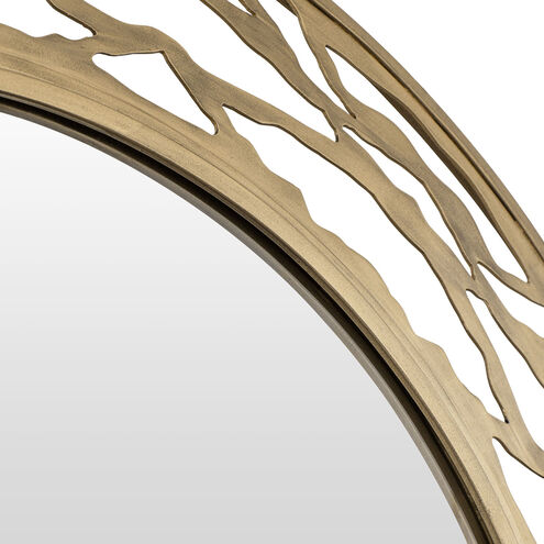 Kato 33 X 33 inch Havana Gold Wall Mirror, Smithsonian Collaboration