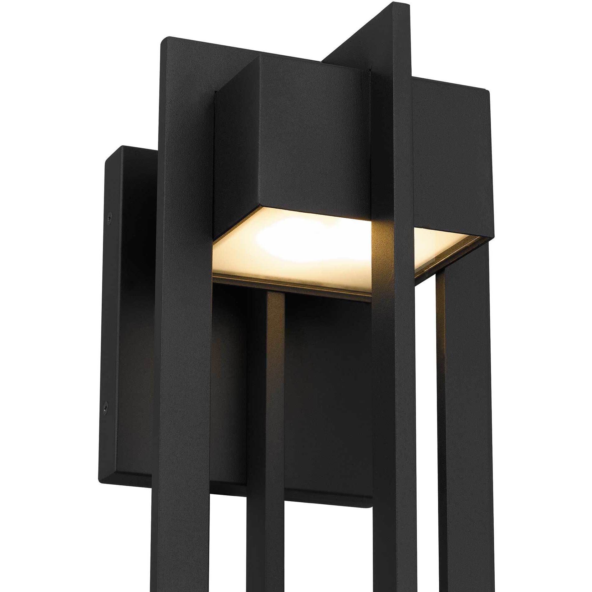 4 Bar LED 23 inch Sand Black Outdoor Wall Sconce